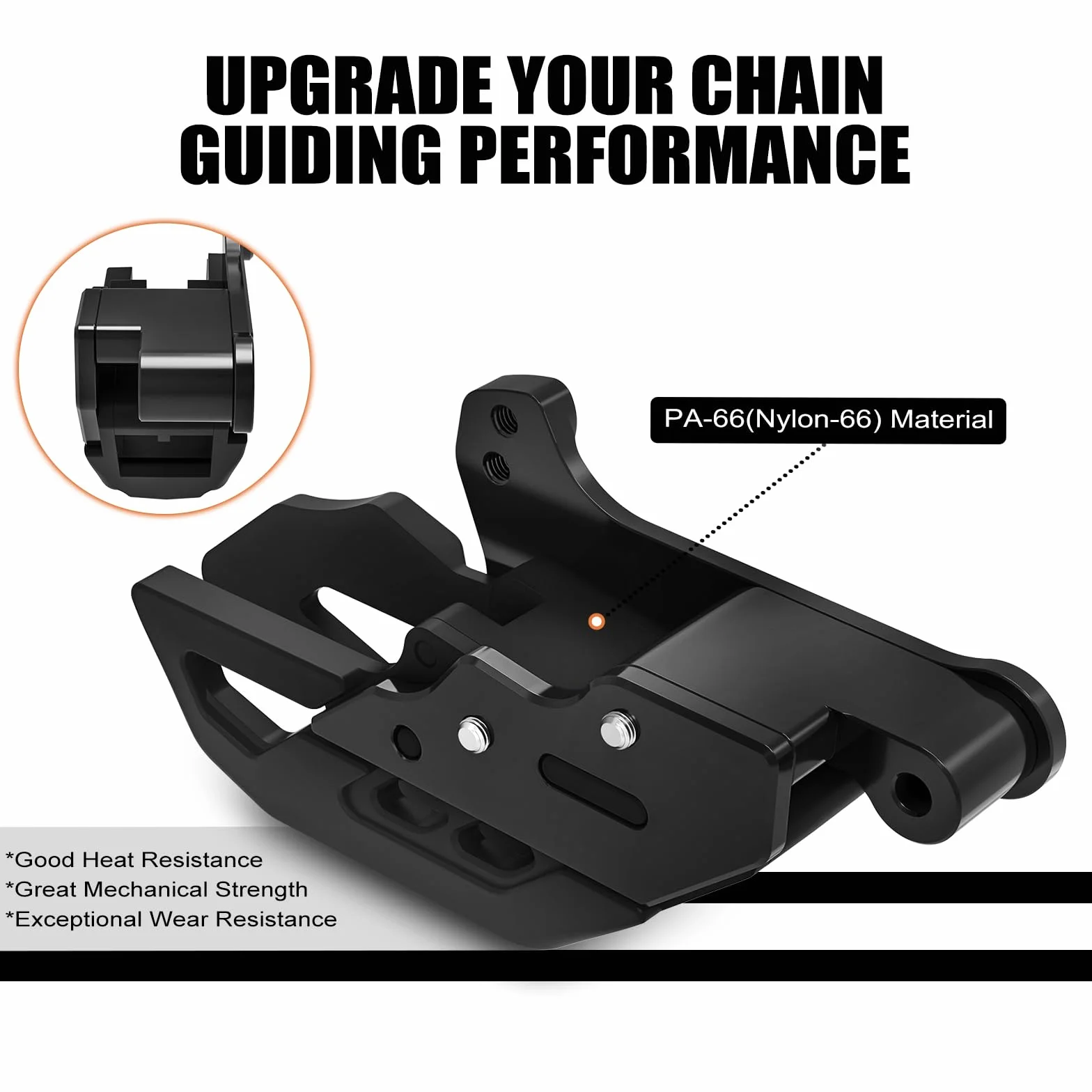 NICECNC Guía de Cadena de Motocicleta Compatible with 690 Enduro R/SMC R, Ver Accesorios, Color Negro