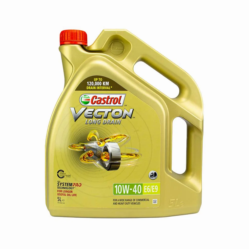 CASTROL Aceite de motor 10W-40 Vecton Aceite completamente sintético ACEA E11 API CJ-4 Long Drain E6/E9 5L Compatible con MERCEDES-BENZ Clase C T-modell S204 Clase E T-modell S212 Clase E Sedán W212