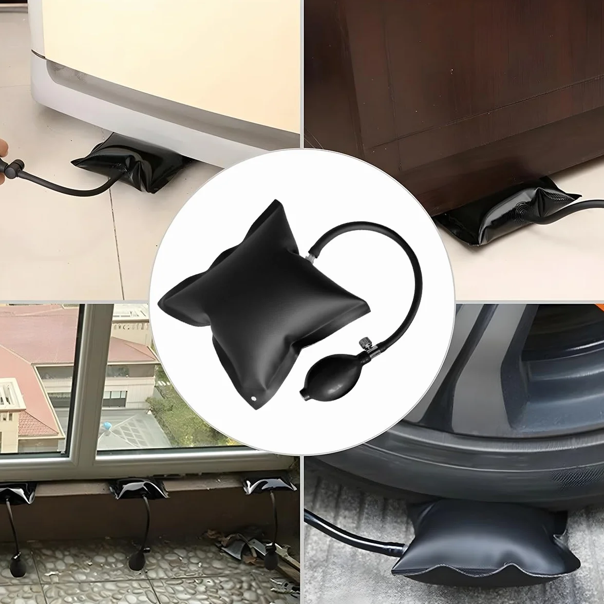 JNNJ 3 Piezas Bomba De Aire Cuña, Cuña De Aire Hinchable, Cuña del Aire De Bomba Amortiguadas, Inflables Herramienta Alineación, para La Instalación Puertas Y Ventanas Y Reparación Automóviles