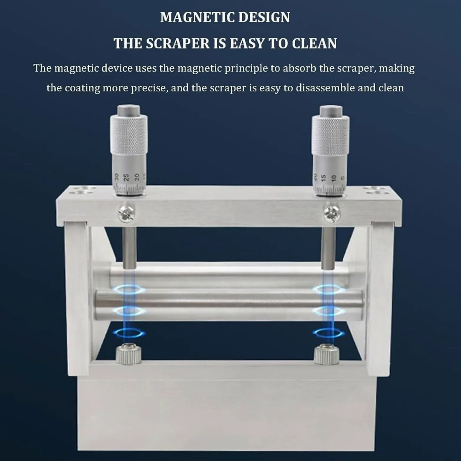 Máquina de recubrimiento de cuchillas de laboratorio, aplicador ajustable con micrómetro para preparación de película húmeda de pintura y tinta, 0-3500 μm de grosor
