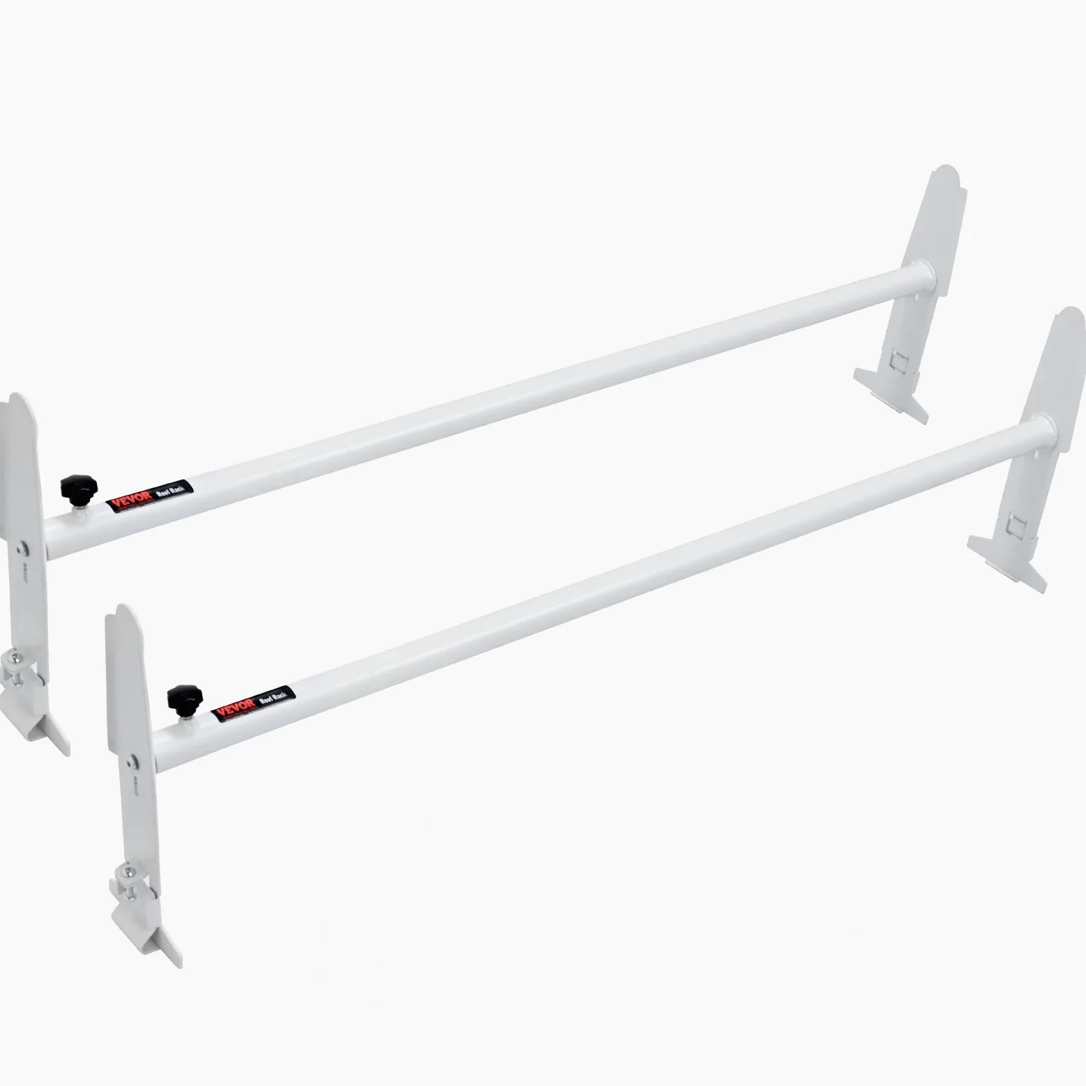 VEVOR Portaequipajes de Techo para Furgoneta 2 Barras Portaequipajes de Acero de Aleación 227 kg Ajustable 120-200 cm para Furgonetas de Tamaño Completo con Canalón Compatible con Chevrolet Express