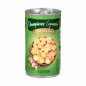 Champiñones laminados Hacendado Bote 355 g Pack 2