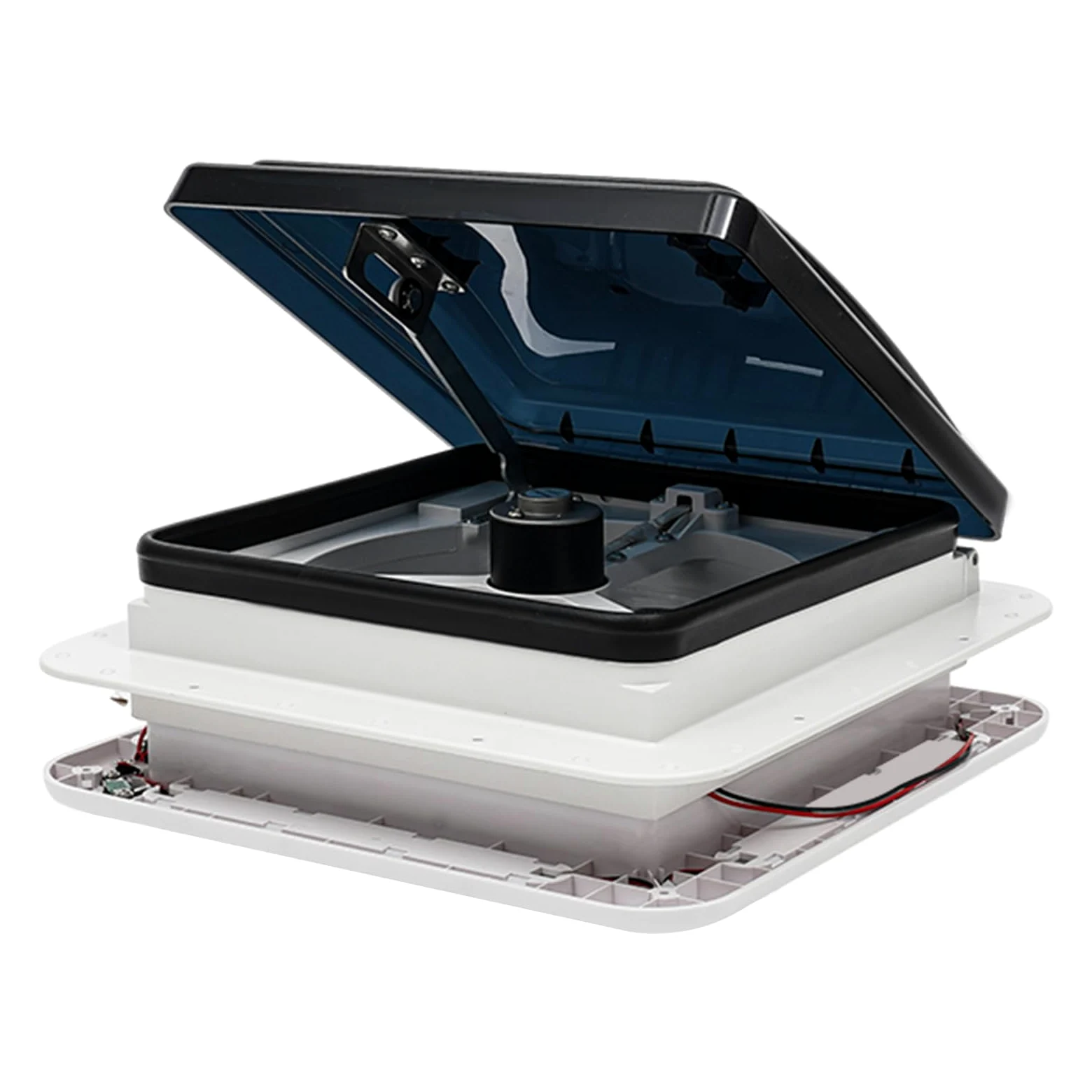 Ventilador de techo para autocaravanas IP68 12V 10 aspas reversibles LED integrado