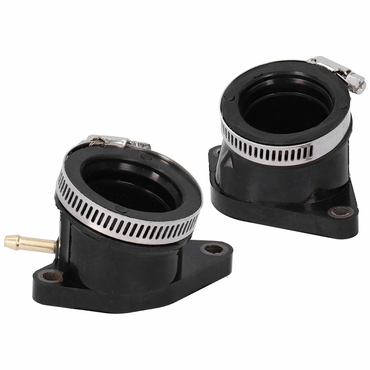 Botas de colector de admisión de carburador, 5LP ‑ 13586‑01‑00 Conector de colector de admisión de carburador de 2 piezas apto para Yamaha Raptor 660 660r 2001‑2005