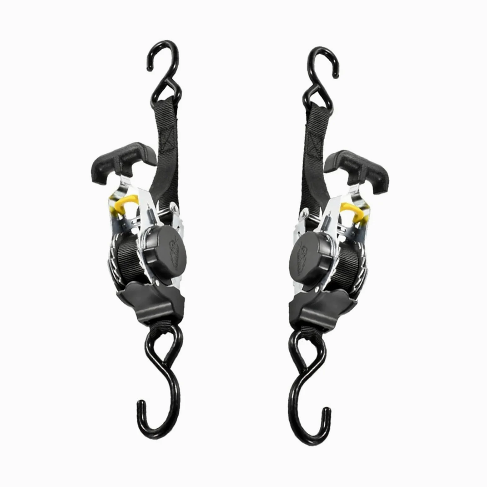 Juego de correas de amarre, Correa de equipaje con gancho en forma de S, tensor de trinquete, correas de trinquete retráctiles for remolques, vehículos y embarcaciones. para coche, remolque y hogar(6p