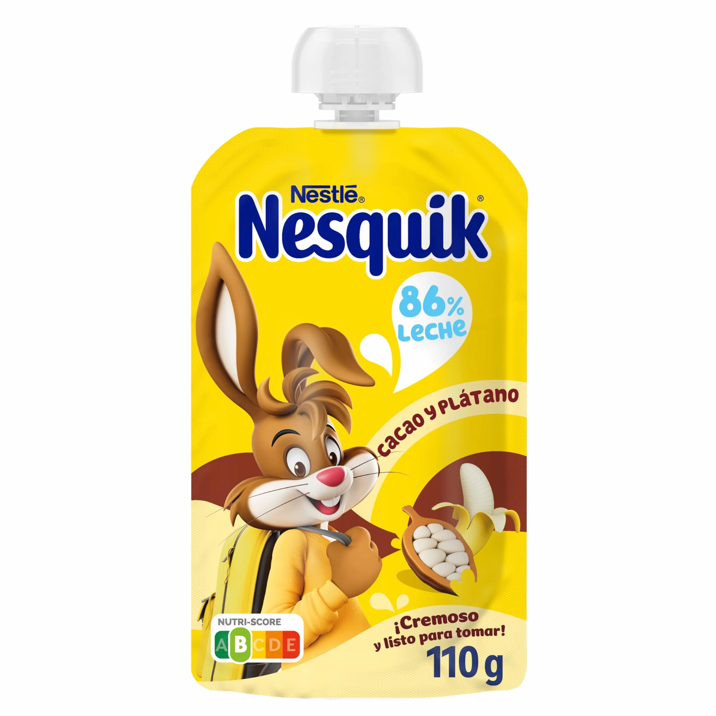 NESTLÉ NESQUIK Cacao Plátano 8 Bolsitas 110g
