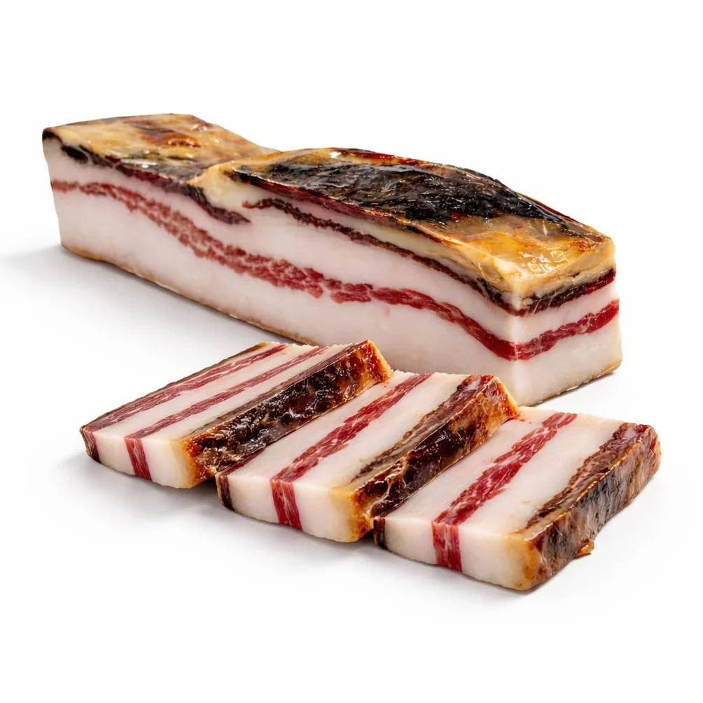 Panceta Ibérica Artesana Curada 400 g – Pieza Noble del Cerdo Ibérico – Salazón y Curación Natural 12 Meses