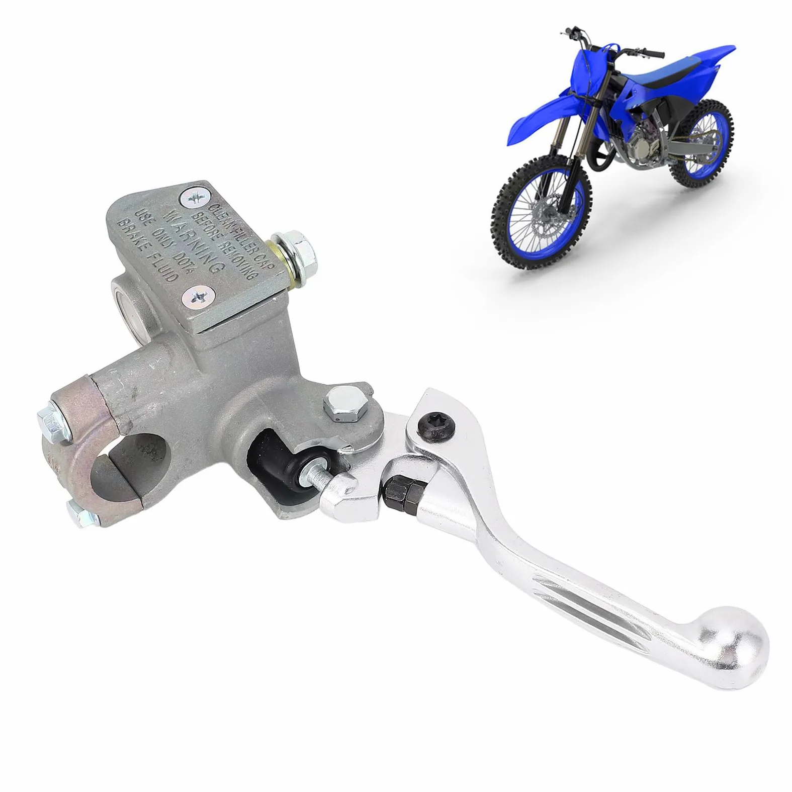 Conjunto de Cilindro Maestro de Freno Delantero 5XC W2587 00 00 Cilindro de Freno de Motocicleta de Metal de Alto Rendimiento de Frenado para YZ125 YZ125X 2008 a 2023