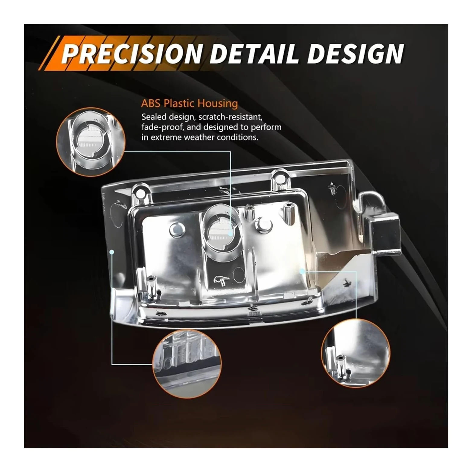 Faros Delanteros Para Nissan Para D21 Pickup 1990-1994 Sin Bombilla/enchufe Incluido Carcasas Luz Señal Giro Marcador Lateral Esquina Delantera Faro Principal(Smoked Lens)
