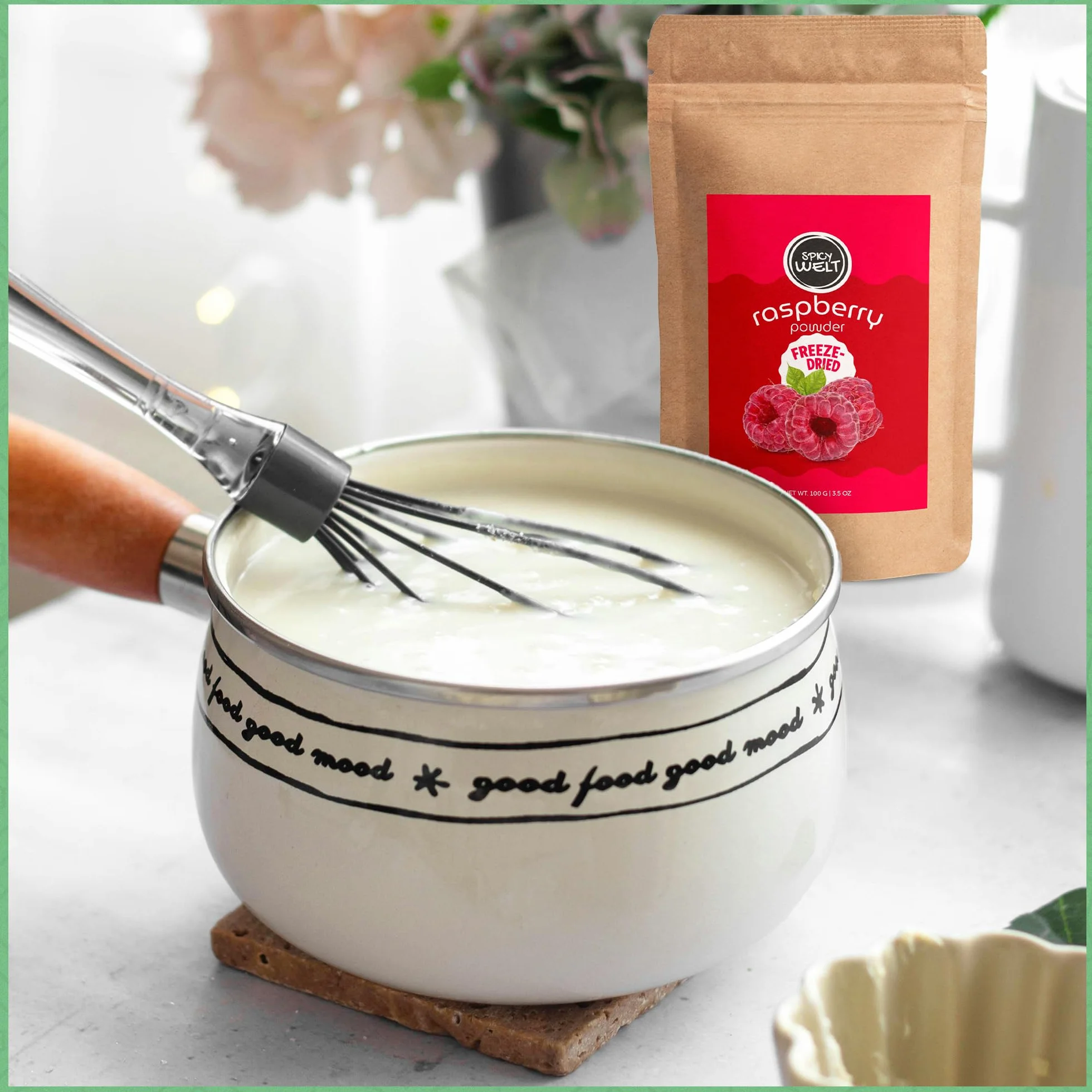 Polvo de Frambuesa Liofilizada 100% Natural 100g – Frambuesas Molidas Sin Endulzar