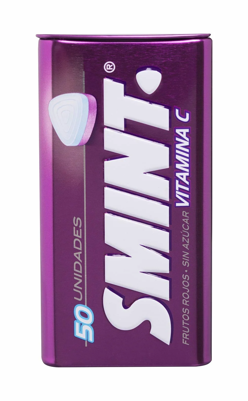 Smint Tin Frutos Rojos Caramelo Comprimido Sin Azúcar 12 unidades 35 gr