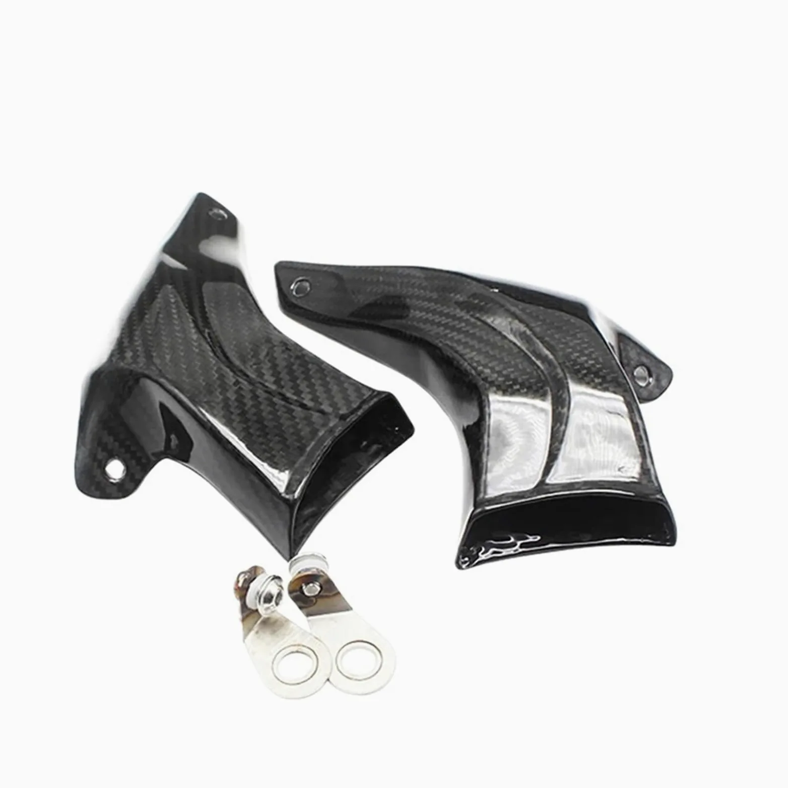 Compatible con Conducto De Refrigeración De Pinza Yamaha R1. | Aspecto de fibra de carbono, estructura duradera, se vende por par for instalación directa.