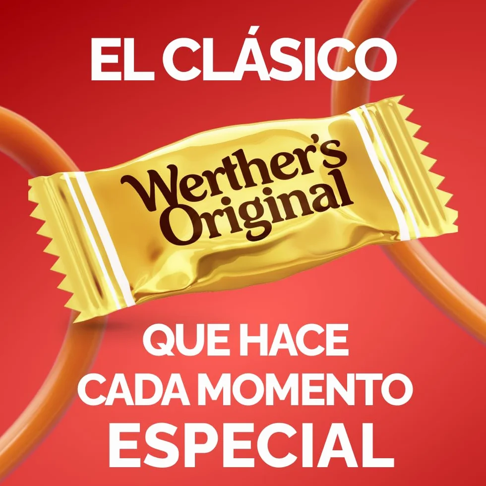 Werther's Original Caramelos Toffee de Mantequilla y Nata Fresca 1 kg Sin Gluten Vegetarianos