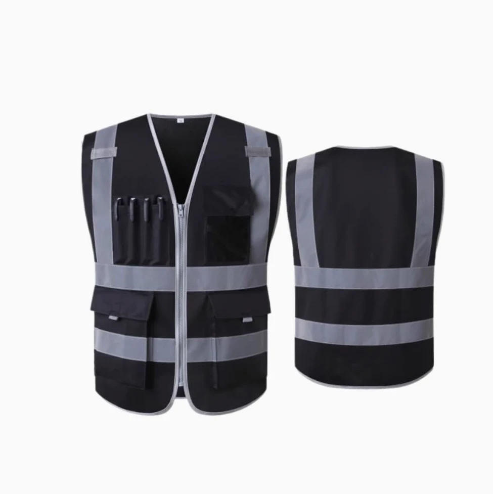 Chaleco de Trabajo de Alta Visibilidad, Chaleco Reflectante for tráfico de construcción Multicolor M a XXL(Yellow,XXL)