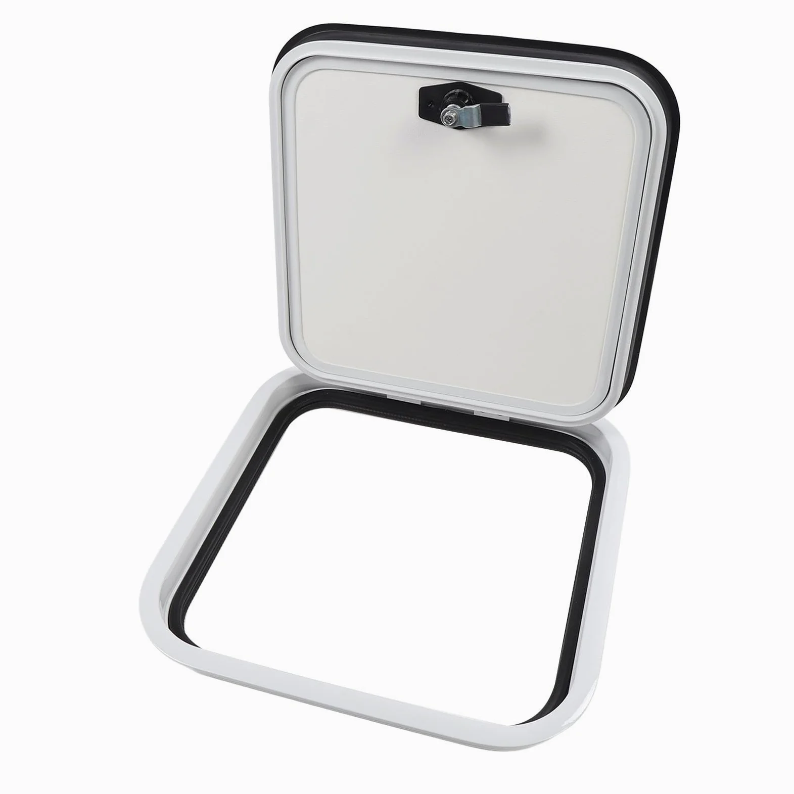 Tbest Puerta de Compartimento para RV, Aleación de Aluminio Duradera, Acceso de Carga de Equipaje de 16 X 16 Pulgadas para Autocaravana y Autocaravana