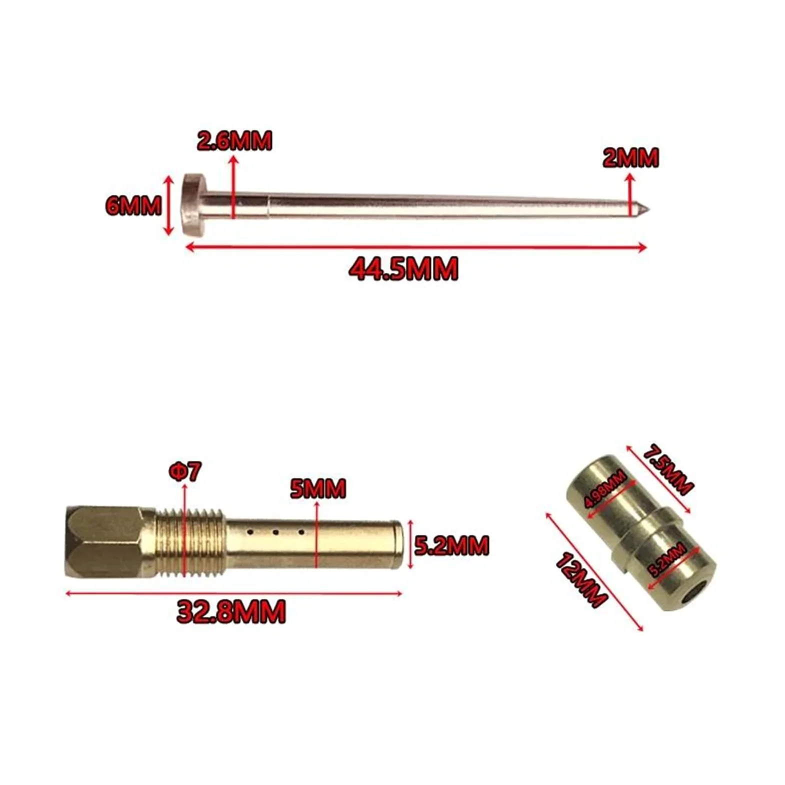 Carburador Puesta A Punto Kit De Reparación Carburador Motocicleta Para PIAGGIO 125. Incluye Diafragma, Émbolo, Flotador Y Membrana (BYQ125T) Accesorios(Conjunto 7)