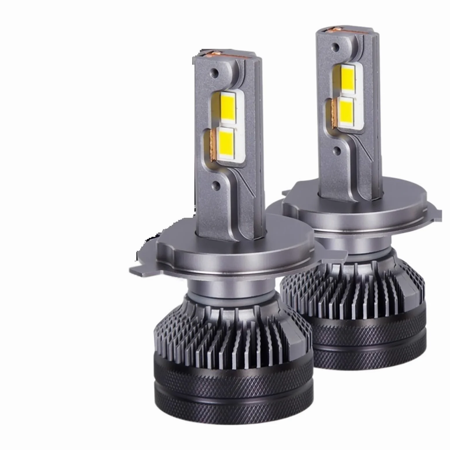 K5C H4 H11 Led 4300K ​​110W H1 H7 bombilla de faro Led doble tubo de cobre 3000K Kit de luz Led for coche HB3 9005 HB4 9006(4300K White Yellow,H1)