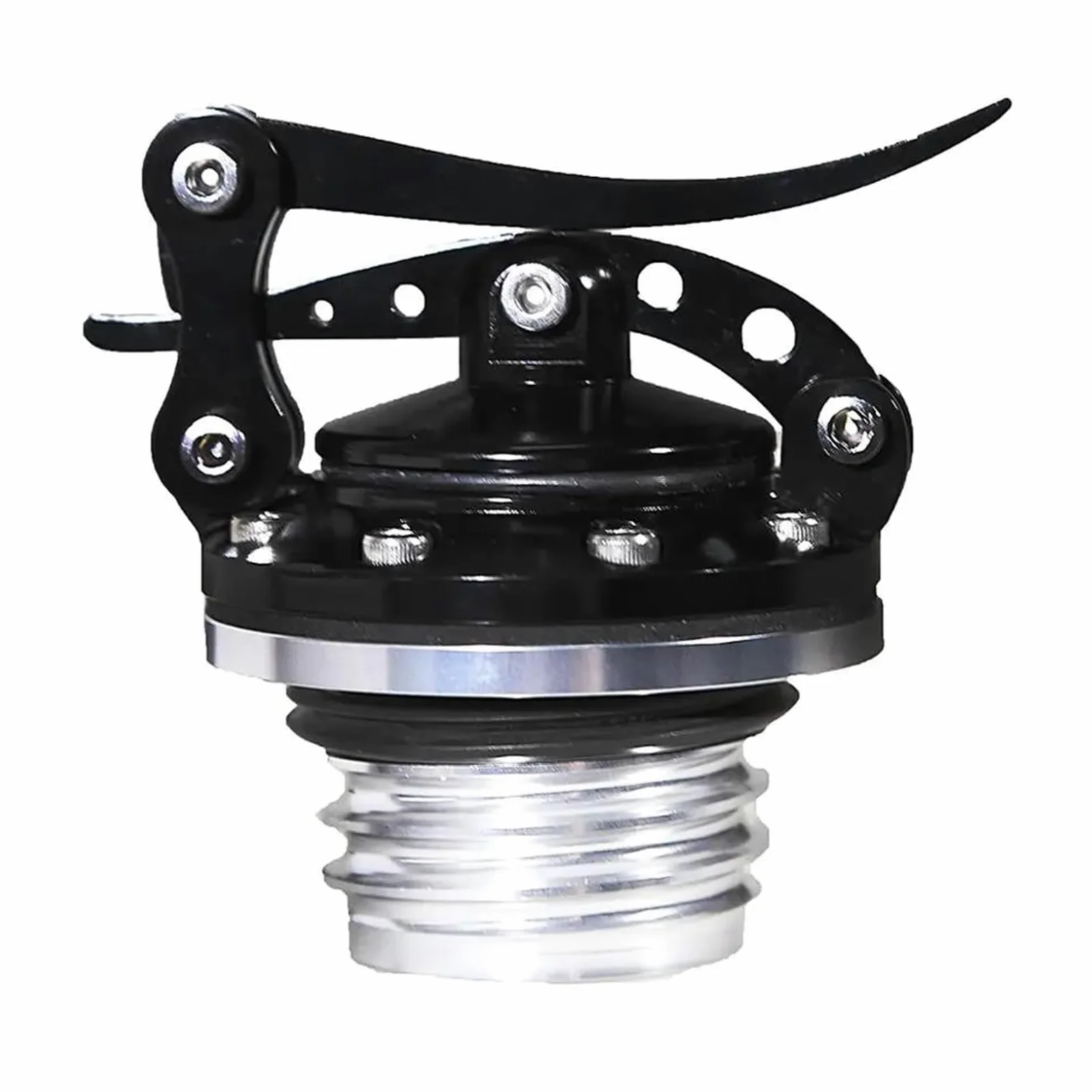 Tapón De Aceite Del Motor Tapa Aceite Tanque Combustible Liberación Rápida Motocicleta Color Negro Y Dorado Para Harley Para Sportster XL 1200 883 X48 Modelo Dyna(Black)