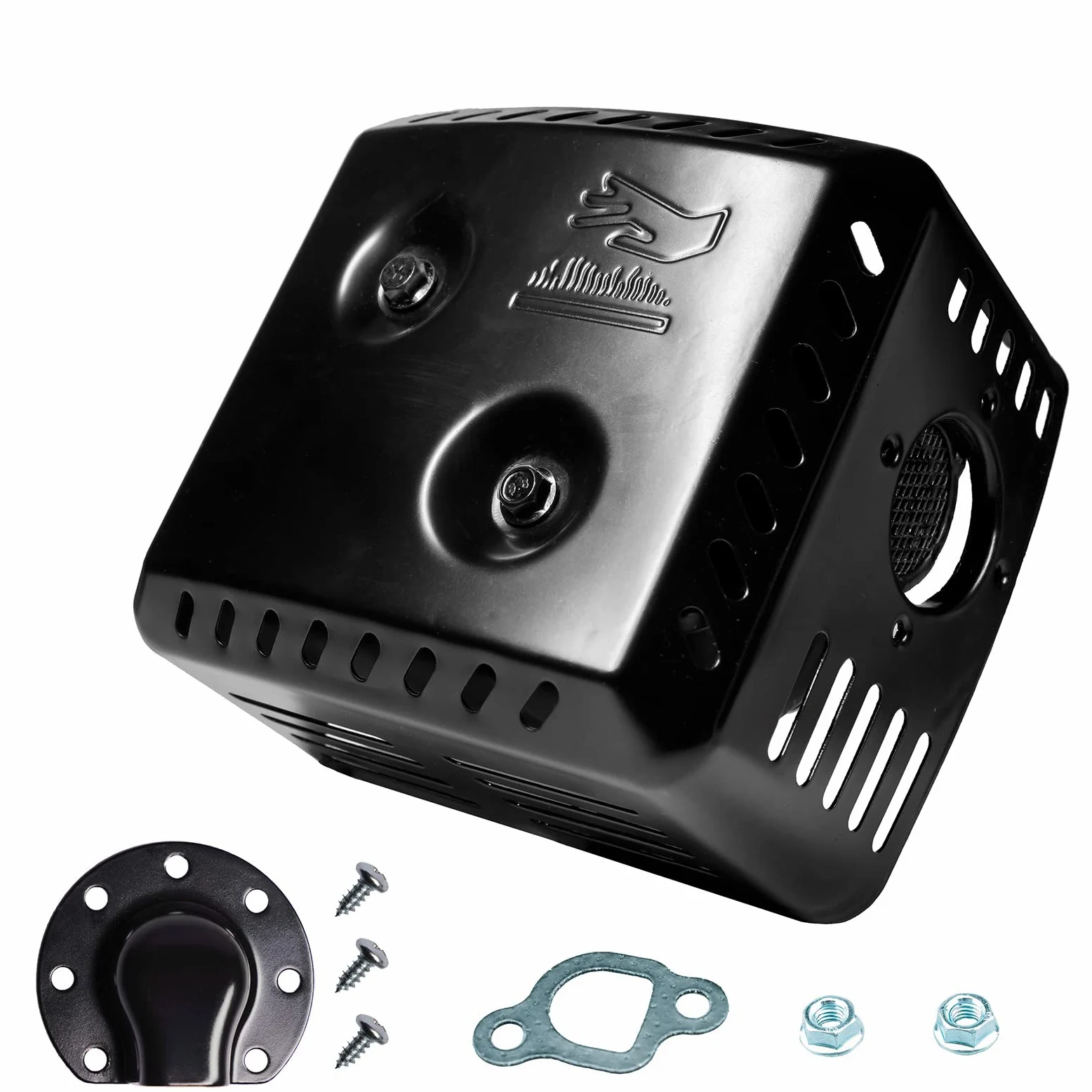 JMCHstore Silenciador de escape para Coleman CT200U BT200X KT196, silenciador para Baja MB165 MB200 Doodlebug Mini Bike, Axis M200, Mini Bikes 212CC, Hisun 196cc Engine, Go Karts