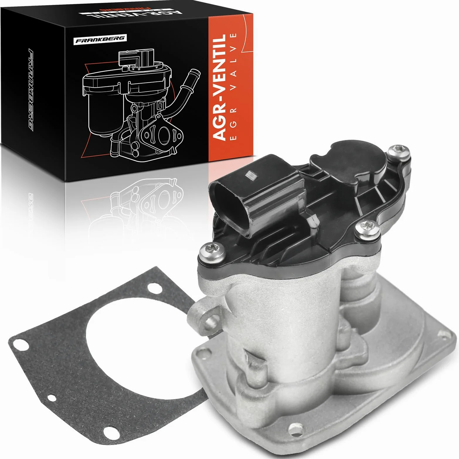 Frankberg Válvula EGR Compatible con Tourneo Connect 1.8 TDCi C-Max DM2 1.8 TDCi Galaxy WA6 1.8 TDCi Focus II Turnier DA DS FFS 1.8 TDCi Focus C-Max DM2 1.8 TDCi Replace# 1668578,8T1Q-9424-CE