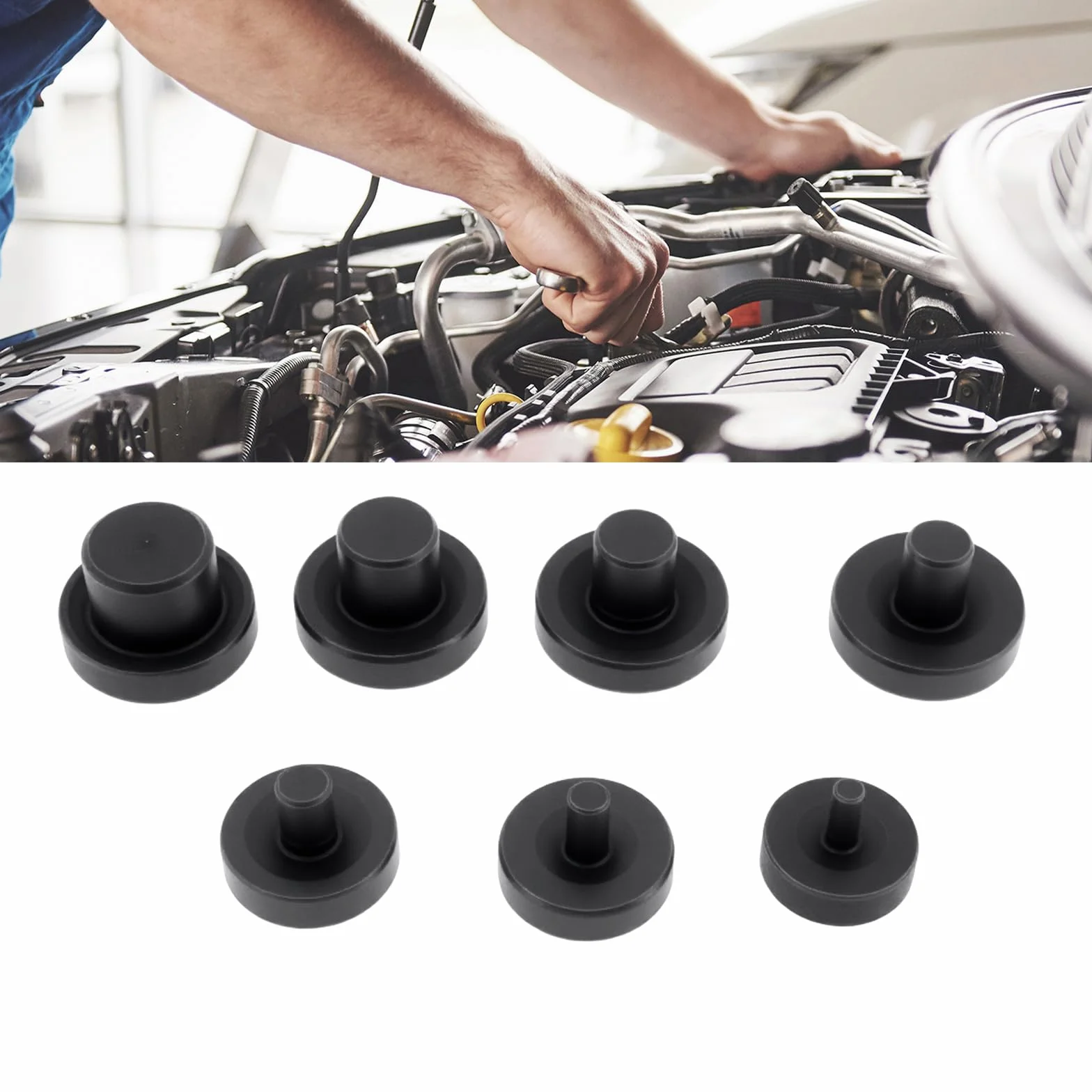 SG Store Kit de 7 Adaptadores de Doble Abocardado para Tubos Y Abocardadores de 3/16" 1/4" 5/16" 3/8" 7/16" 1/2" Y 5/8"