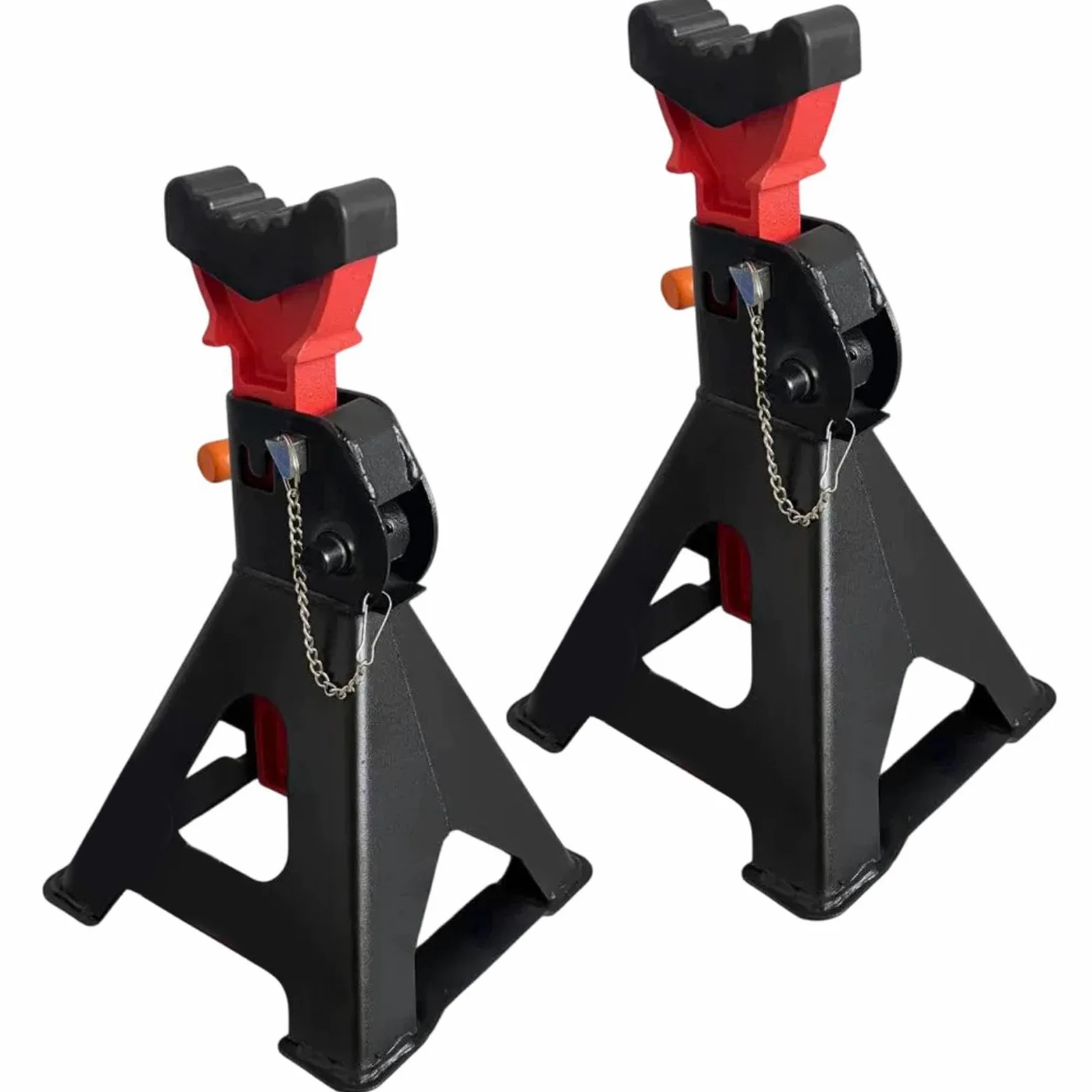 Caballetes 3 Toneladas 2 Piezas Caballetes Alta Resistencia Bloqueo 3/6 | Soporte Altura Ajustable Para Remolques Camiones Vehículos Automoción SUV Motocicletas Garaje
