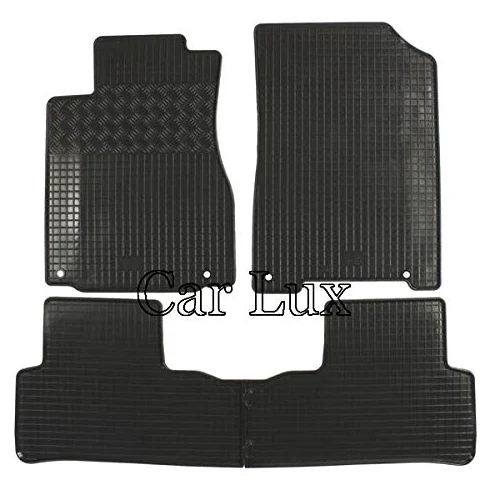 Car Lux DUO06044 - Alfombra Protector Cubre Maletero y Alfombrillas de Goma a Medida para Honda CR-V CRV Desde 2012-