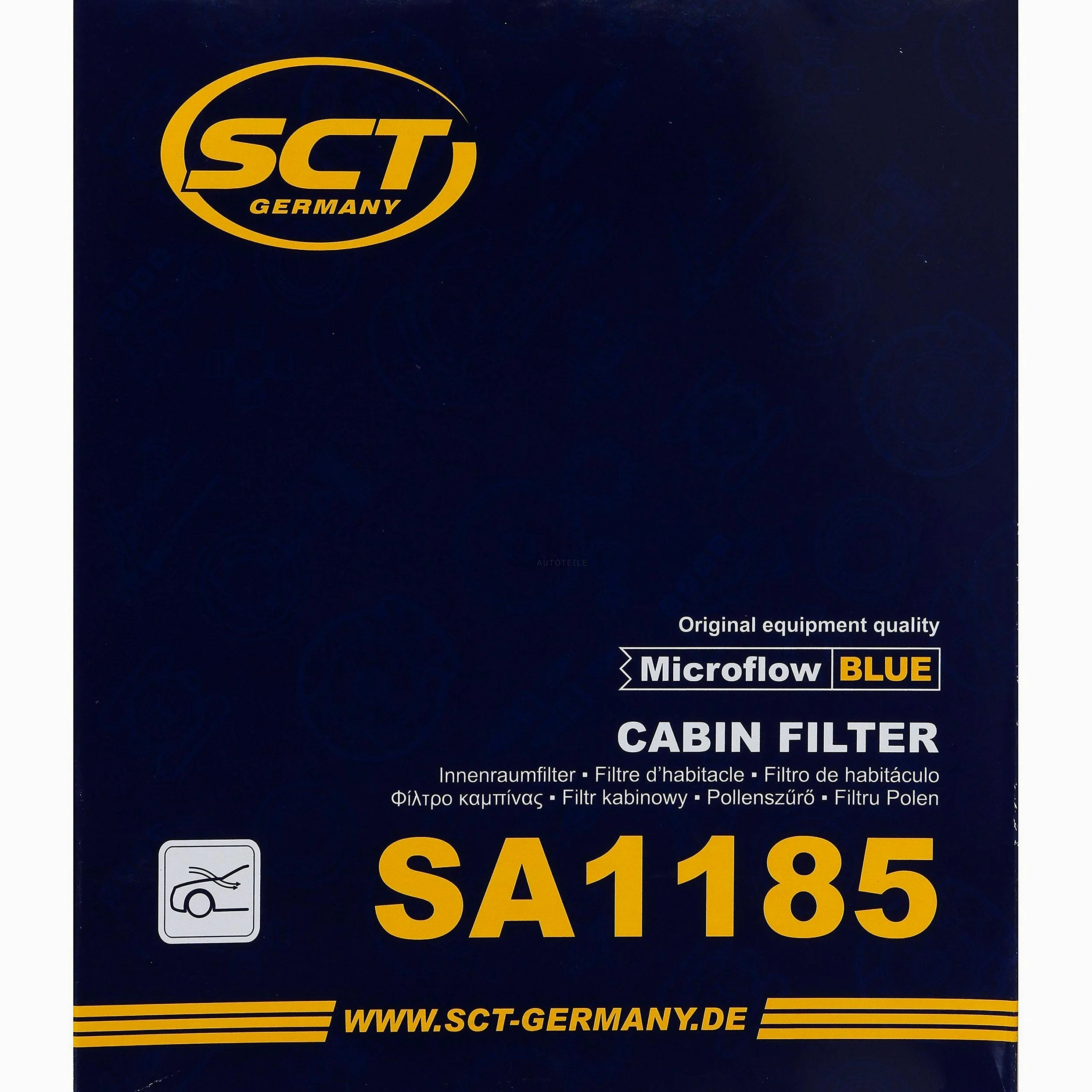 Juego de 20 filtros originales SCT 85512649 SA 1185 para habitáculo de aire