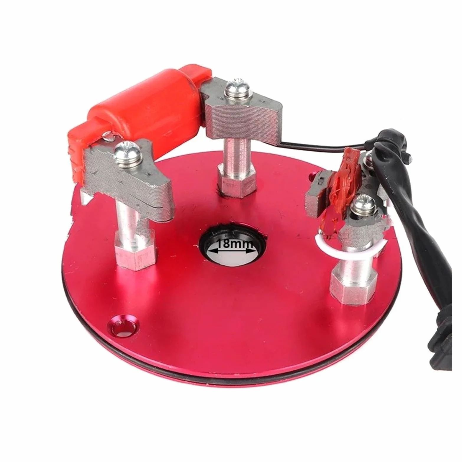 Motocicleta Bobina Encendido Kit Bobina Encendido Rotor Estator Magnético Rojo para Motocicleta para Scooter Kart ATV Cuatriciclo Piezas De Motor De 50/110/125/140/150 CC Encendido Bujía