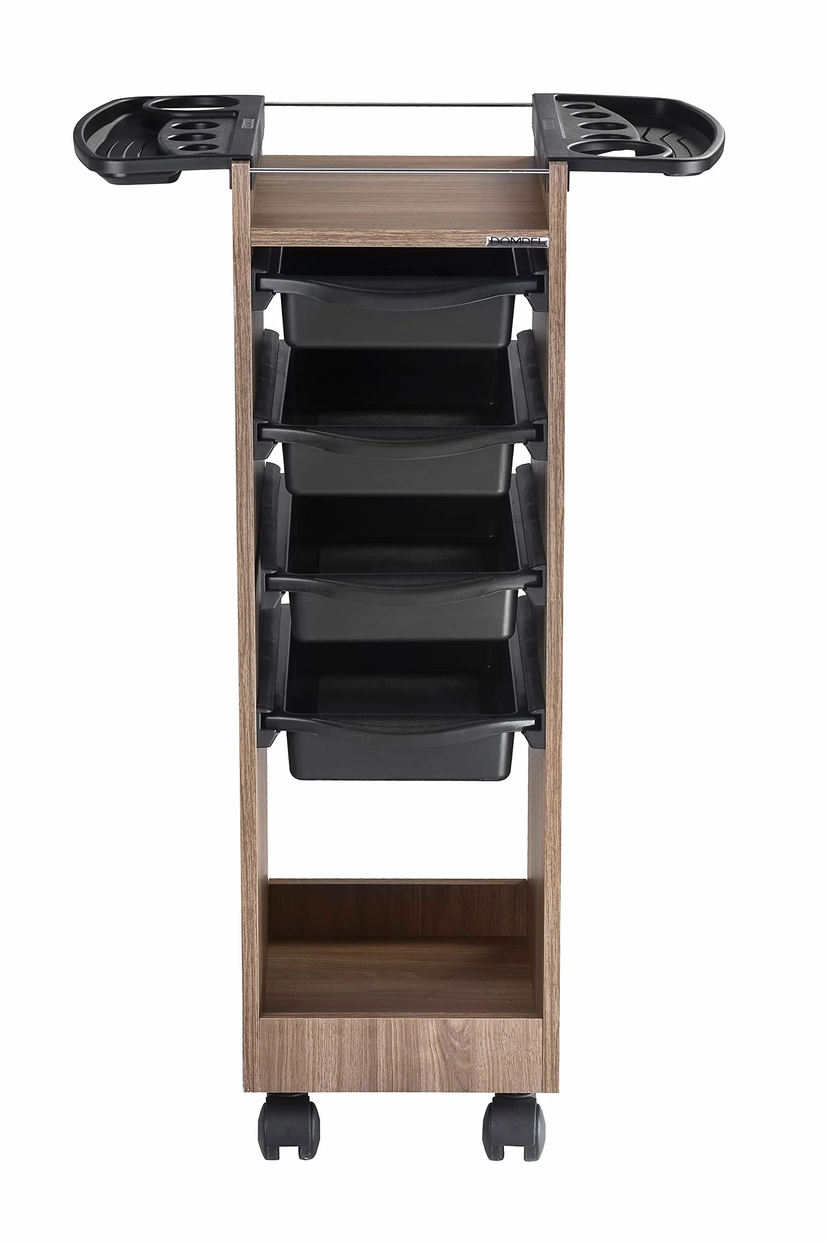 DOMPEL Carro de Mantenimiento Profesional Roma 4 Cajones con Ruedas - Marron Madera