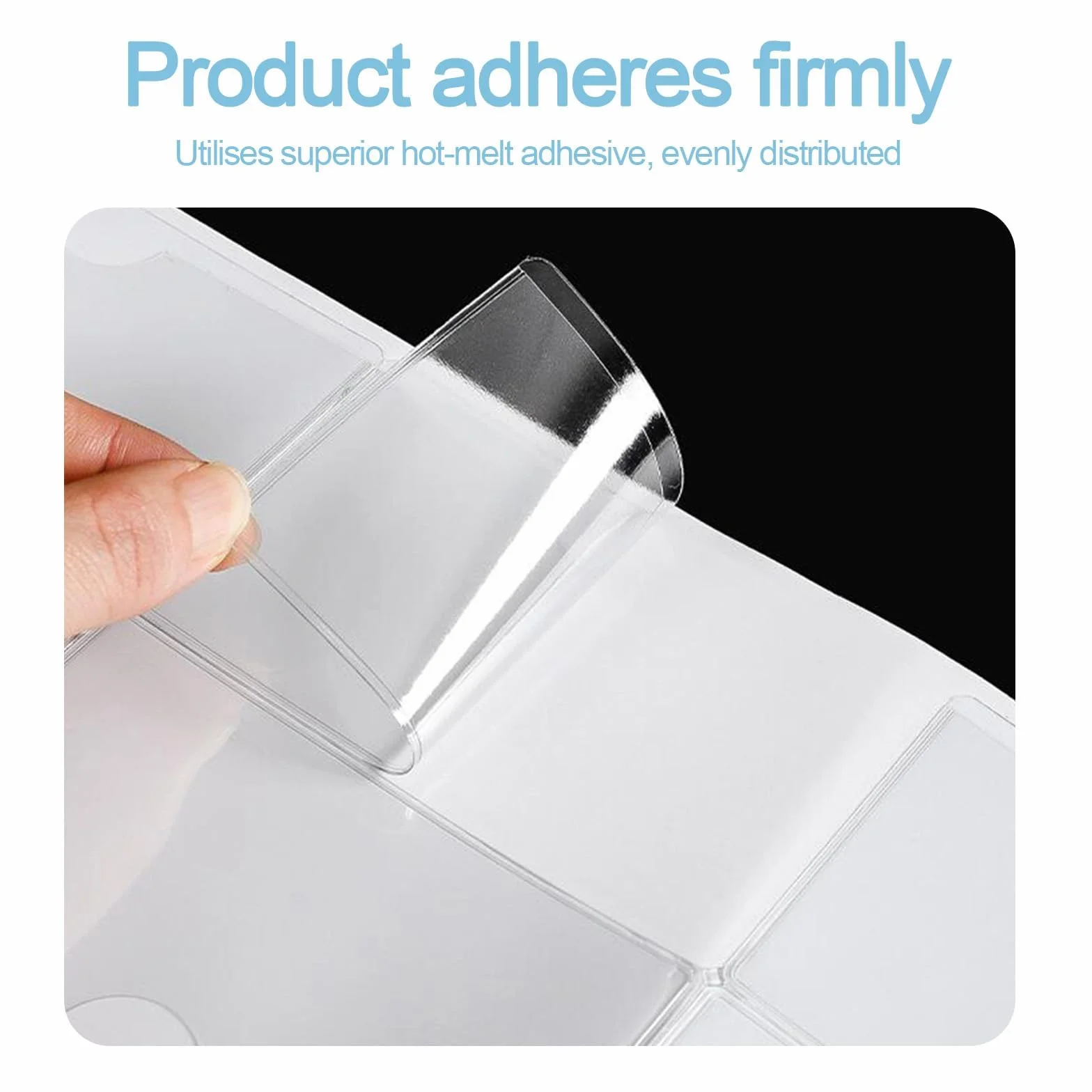 6pcs Bolsillo Auto Adhesivo de Tarjeta, Bolsa Adhesiva para Parabrisas de Coche, 10 x 8 cm, Porta Documentos de PVC para Licencias, Permisos de Estacionamiento y Más (12pcs 6×10 cm)