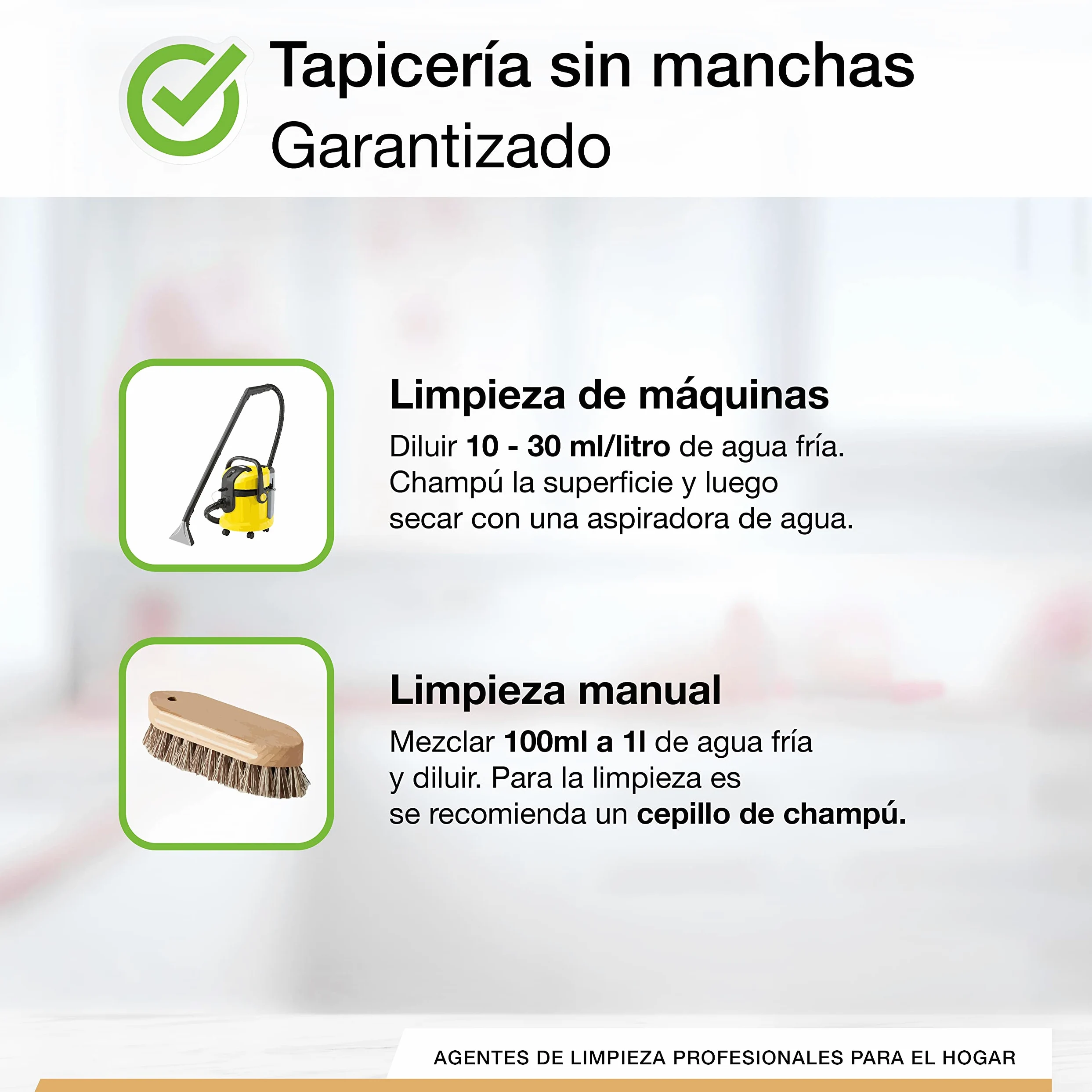 BiOHY Limpiador de Tapicerías Premium (12 botellas de 1 litro) | Concentrado para muebles tapizados, sofás, alfombras y textiles | quitamanchas que disuelven el olor (Premium Polster)