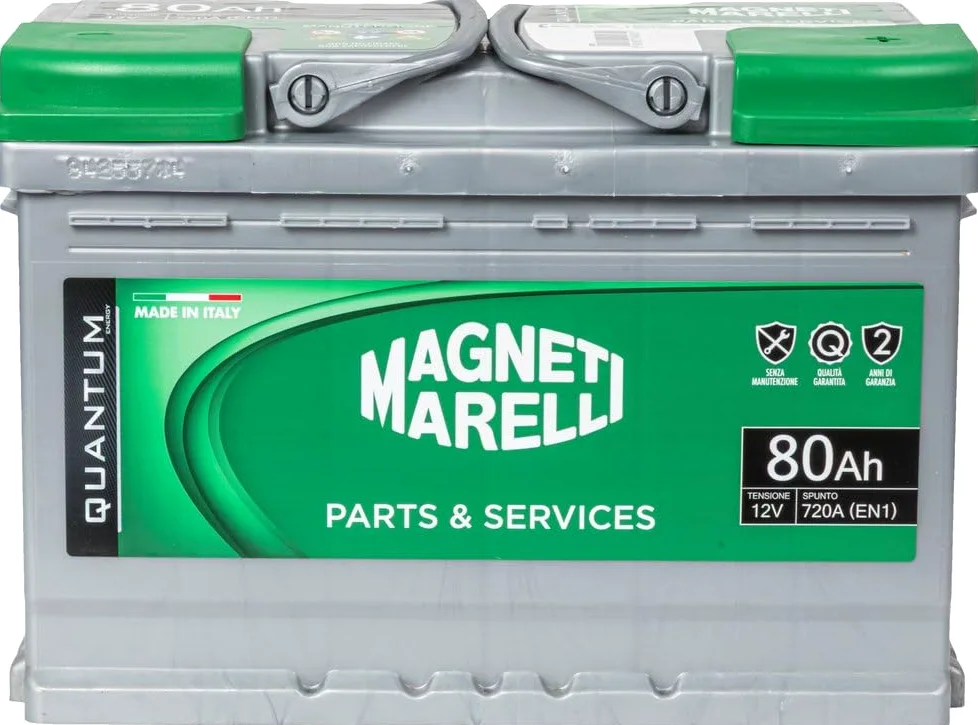 Magneti Marelli - Batería para coche, 80 Ah, 12 V, 720 A, EN1, para caja L3B