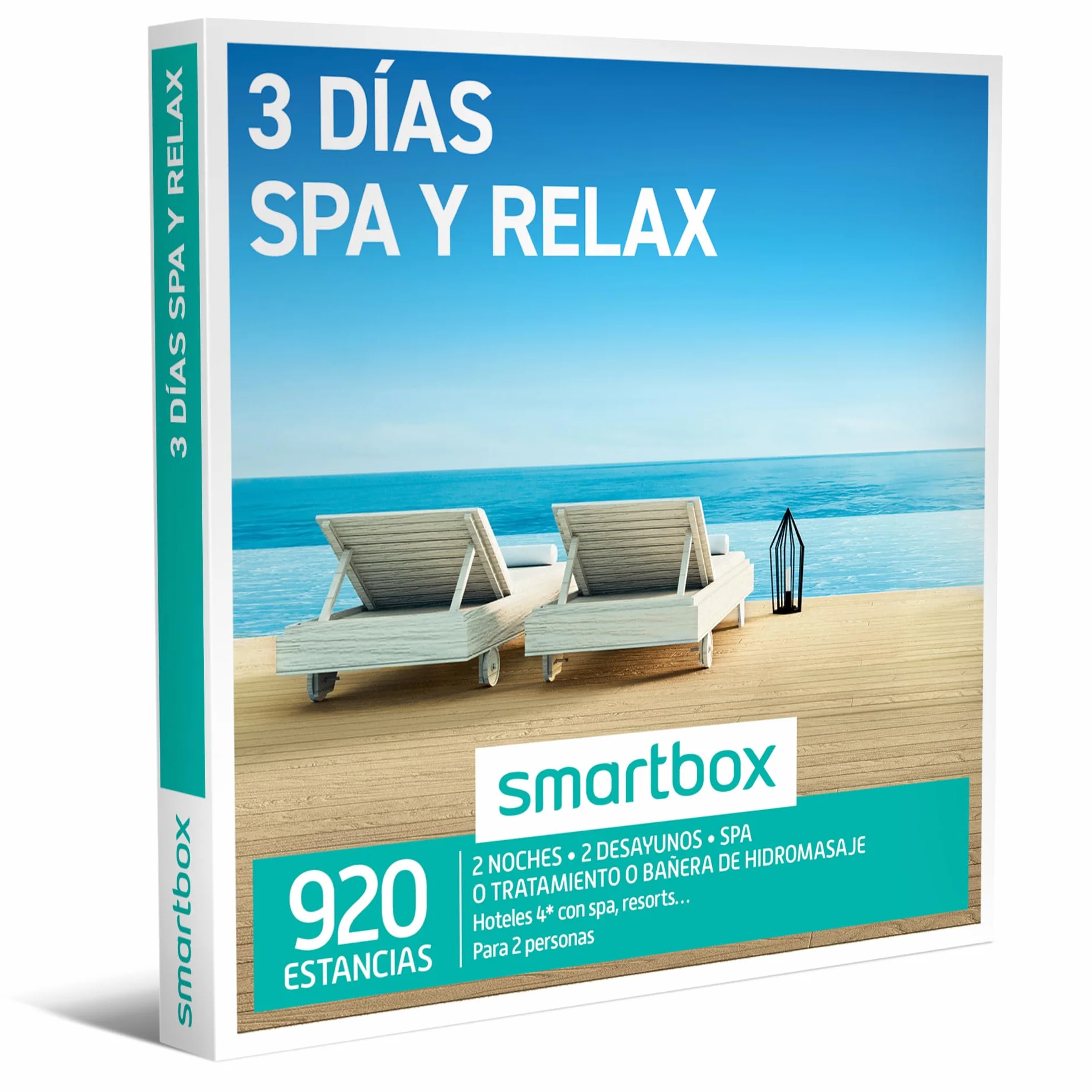 Smartbox - Caja Regalo 3 días SPA y Relax - Idea de Regalo - 2 Noches con SPA, Tratamiento o bañera de hidromasaje para 2 Personas
