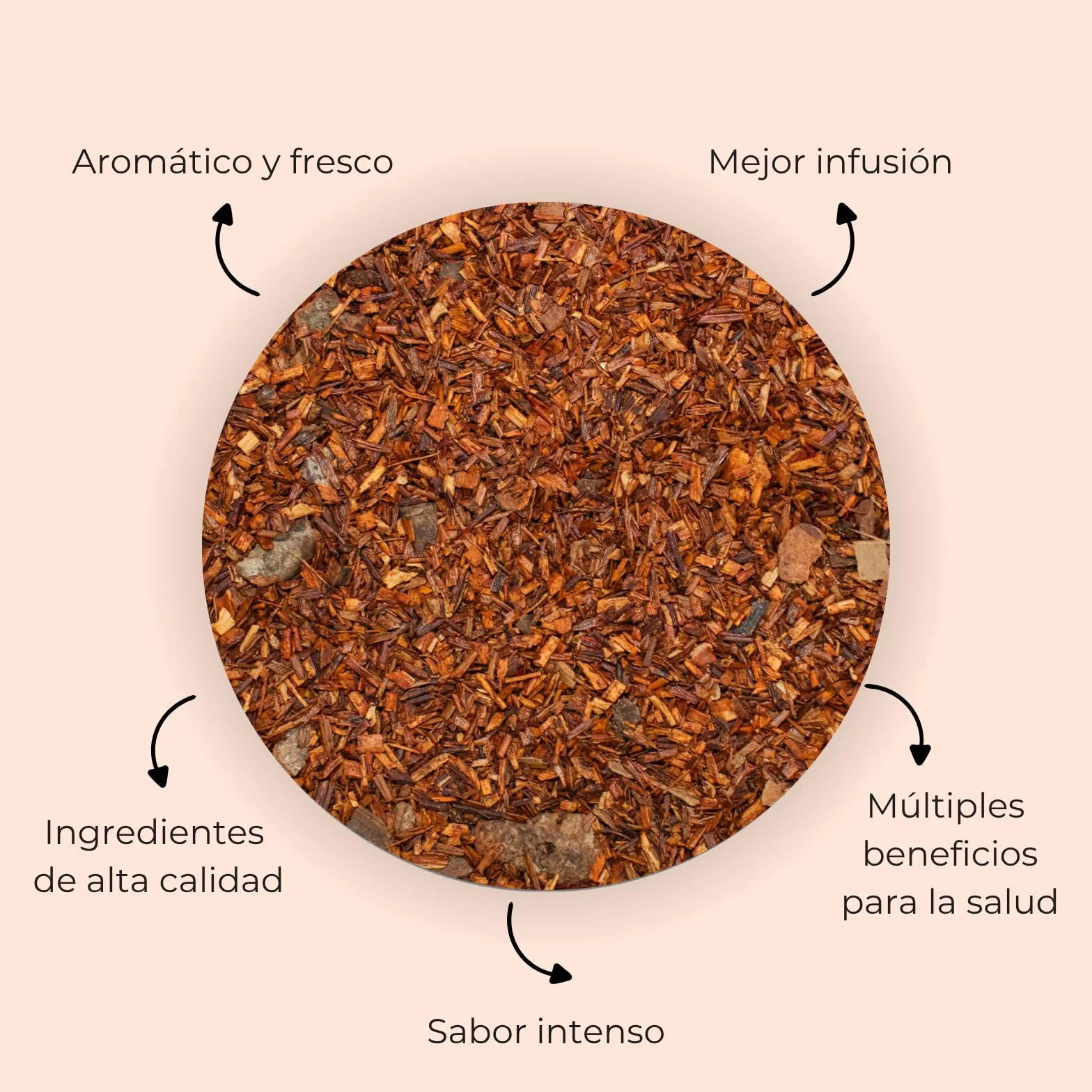 FUSIONATE Rooibos Canela y Vainilla 150g Infusión Sin Cafeína Premium