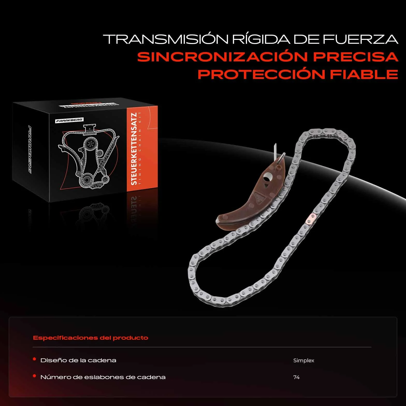 Frankberg Kit de Cadena distribución Diesel Compatible con Ducato Furgoneta 250 2.2L Mondeo III Turnier BWY 2.0L Transit Bus FB FC FD FS FZ 2.2L Boxer Bus 2.2L Jumpara Bus 2.2L Replace# TC2303K