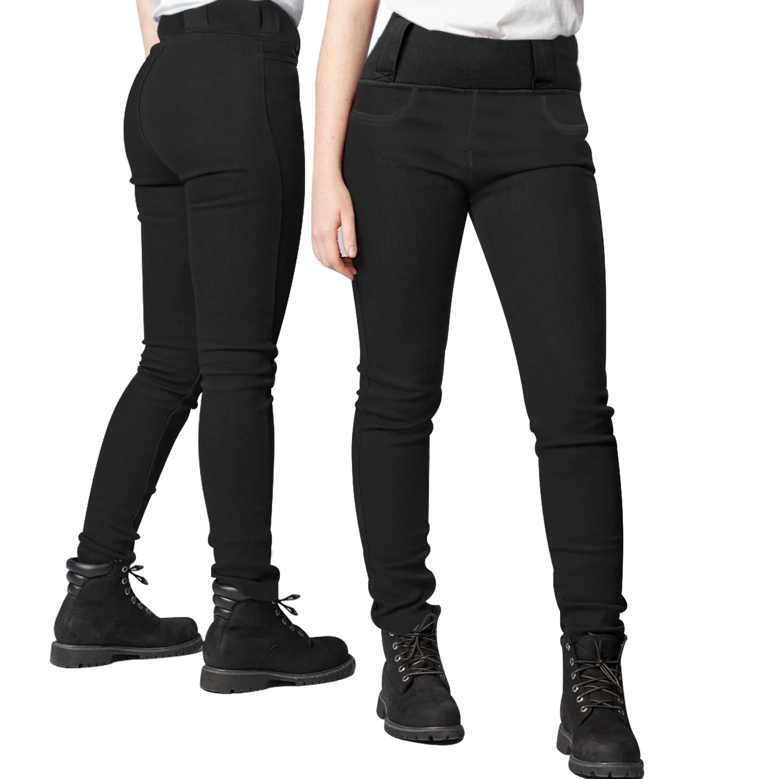Bikers Gear - Leggings protectores de motocicleta para mujer, transpirables, elásticos, ajustados, con armadura Ce extraíble