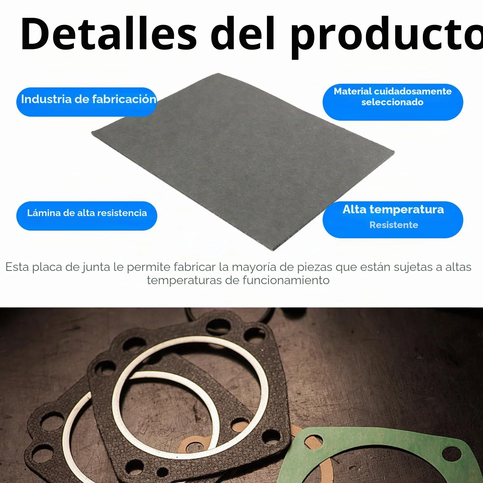 Hoja de papel junta escape Espesor 1.6mm mensiones 20 x 15cm, papel juntas escape para Coche Moto Scooter Cortadora de Césped Desbrozadora Motosierra Motor 2T 4T (20x15cm)