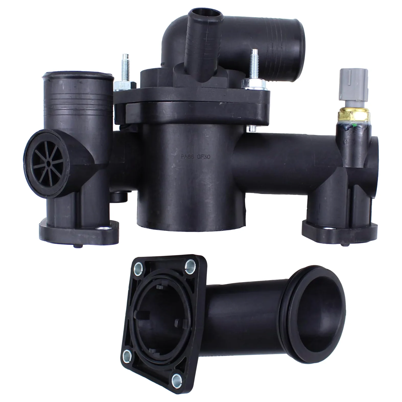 Doo Engy Carcasa termostática refrigerante termostato carcasa para S-type S Type XJ XJR XJ8 4.2