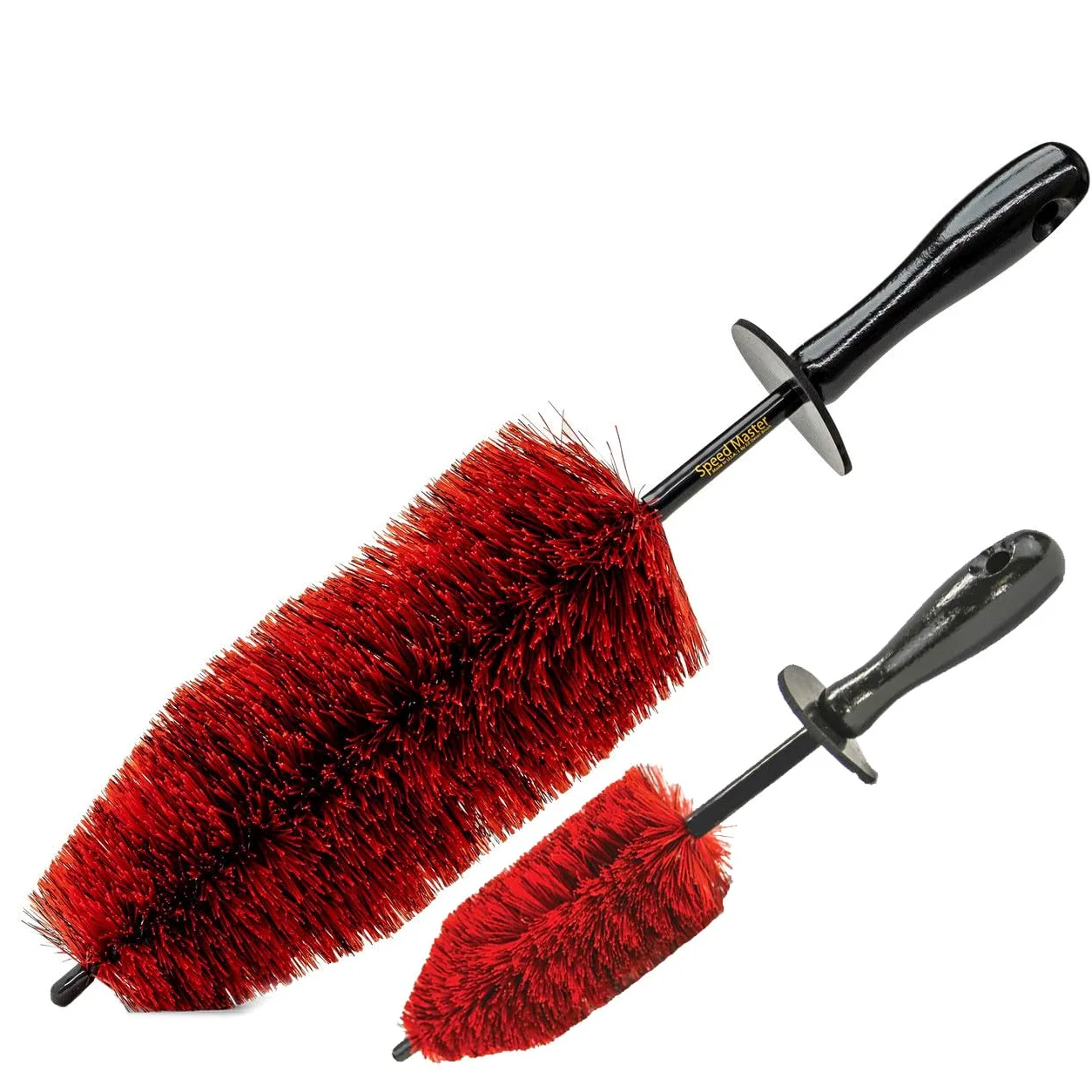 SPEED MASTER Juego de 2 cepillos para Ruedas, Resistente al Polvo de los Frenos, Suave con Las Ruedas, cerdas de Espuma viscoelástica, fácil de Usar, súper Duradero