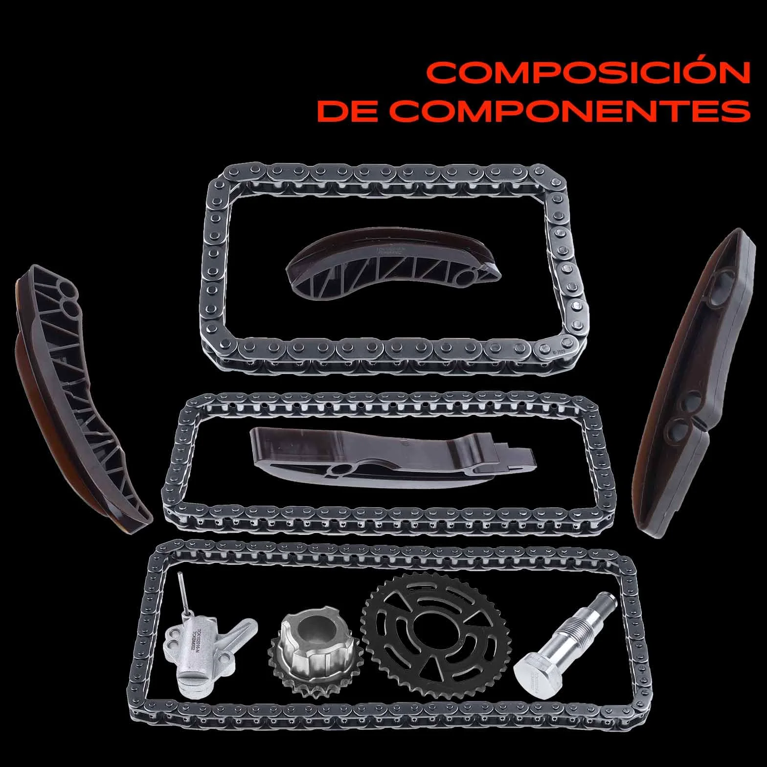 Frankberg Kit de cadena de distribución | Compatible con: Serie 5 F10 F18, Serie 3 Touring E91, X1 E84, M.i.n.i Convertible R57, M.i.n.i Clubvan R55, Serie 1 E81