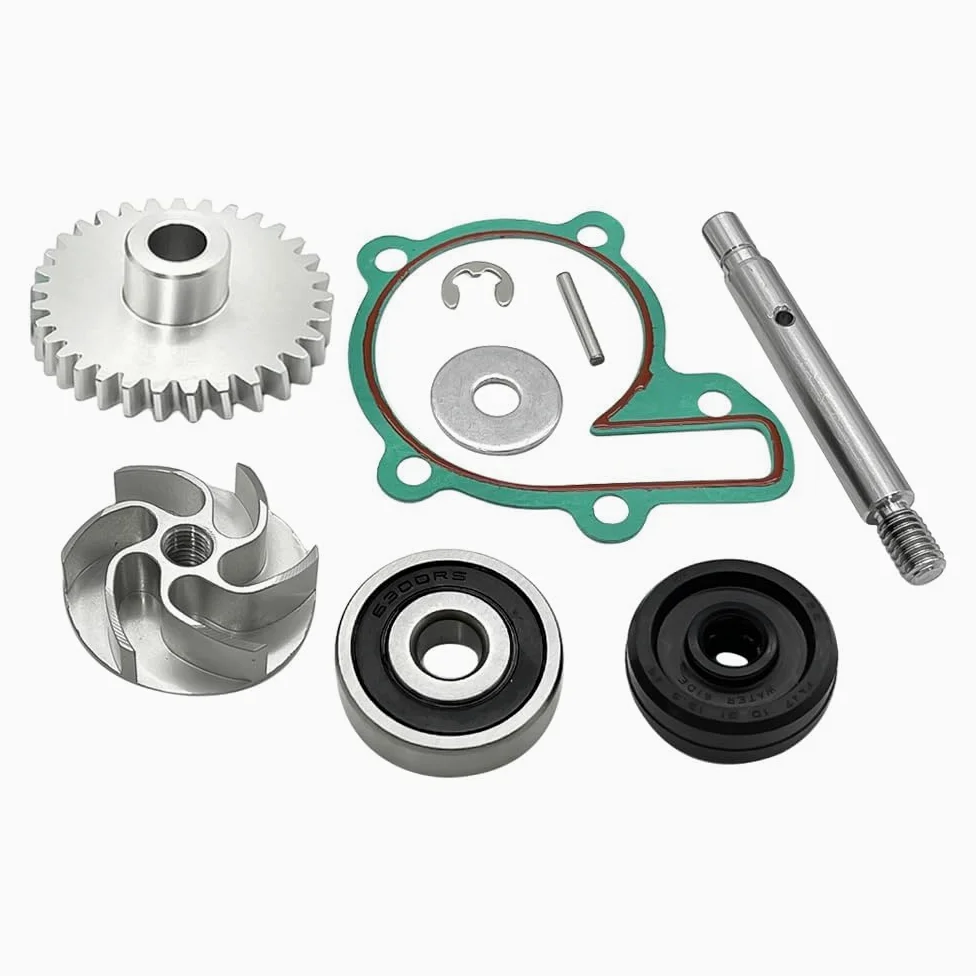 Mabutignti Kit engranaje impulsor cojinete junta de bomba de agua para Yamaha YFZ350 Banshee 350
