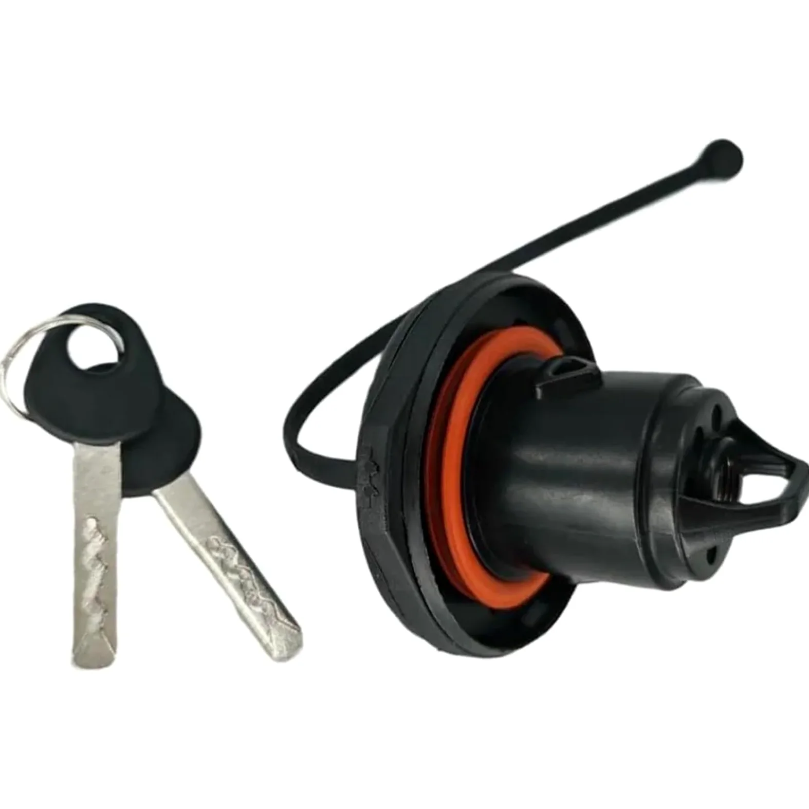 junta del tanque de combustible Tapa de tanque coche con cerradura 2 llaves para Fiat para 500 2007- Grande Punto EVO Fiorino 2009-71802520 Piezas automotrices