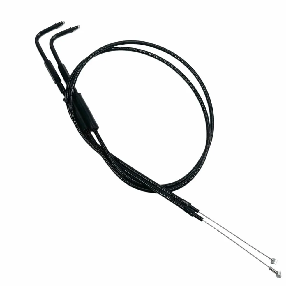 Accesorios para motocicleta, cables negros, Cable de acelerador para Sportster XL1200 883 para Dyna para Road King para Softail para Fat Boy