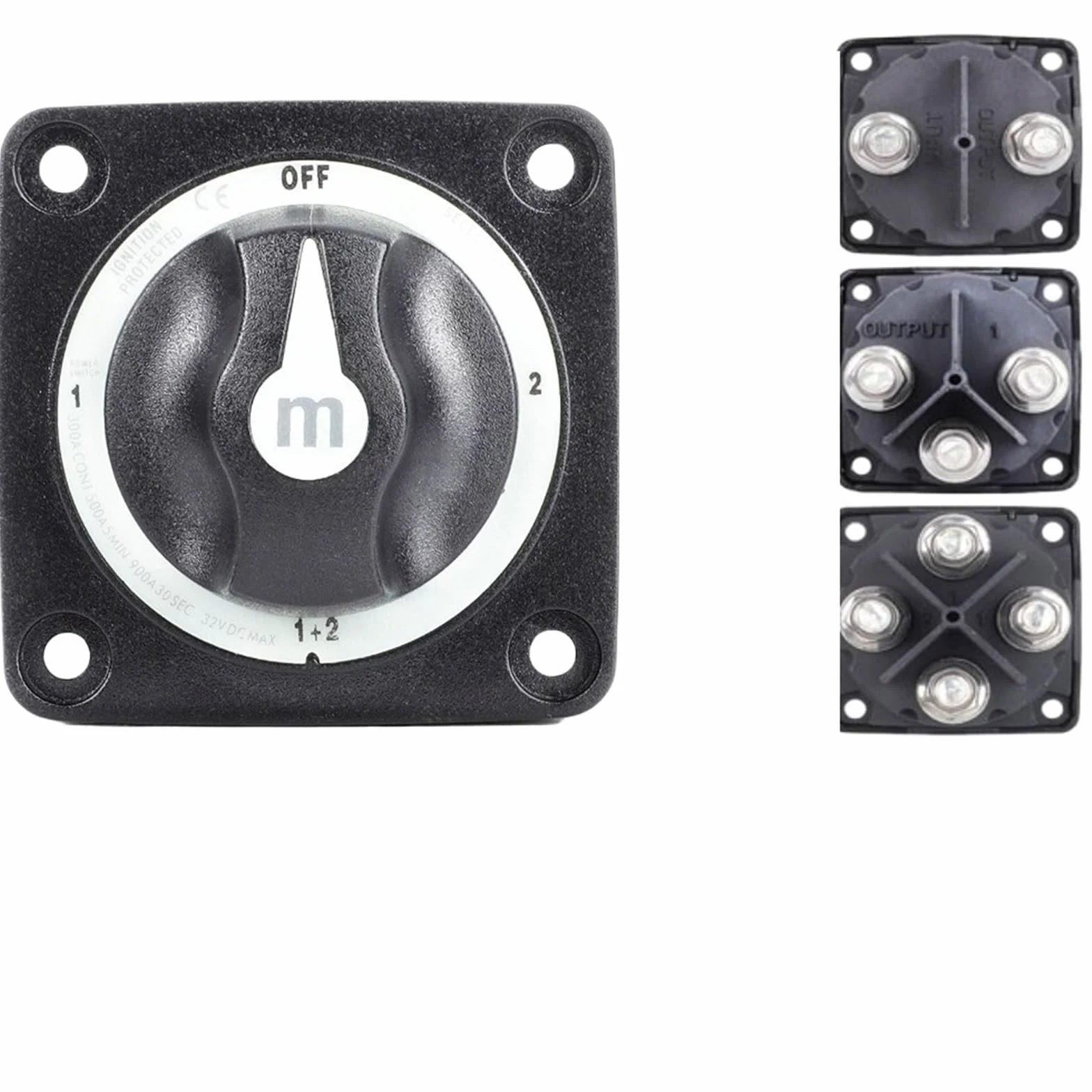 Interruptor M10 Stud 300A 32V Aislador Desconectar Giratorio | 2 Position-Luminous