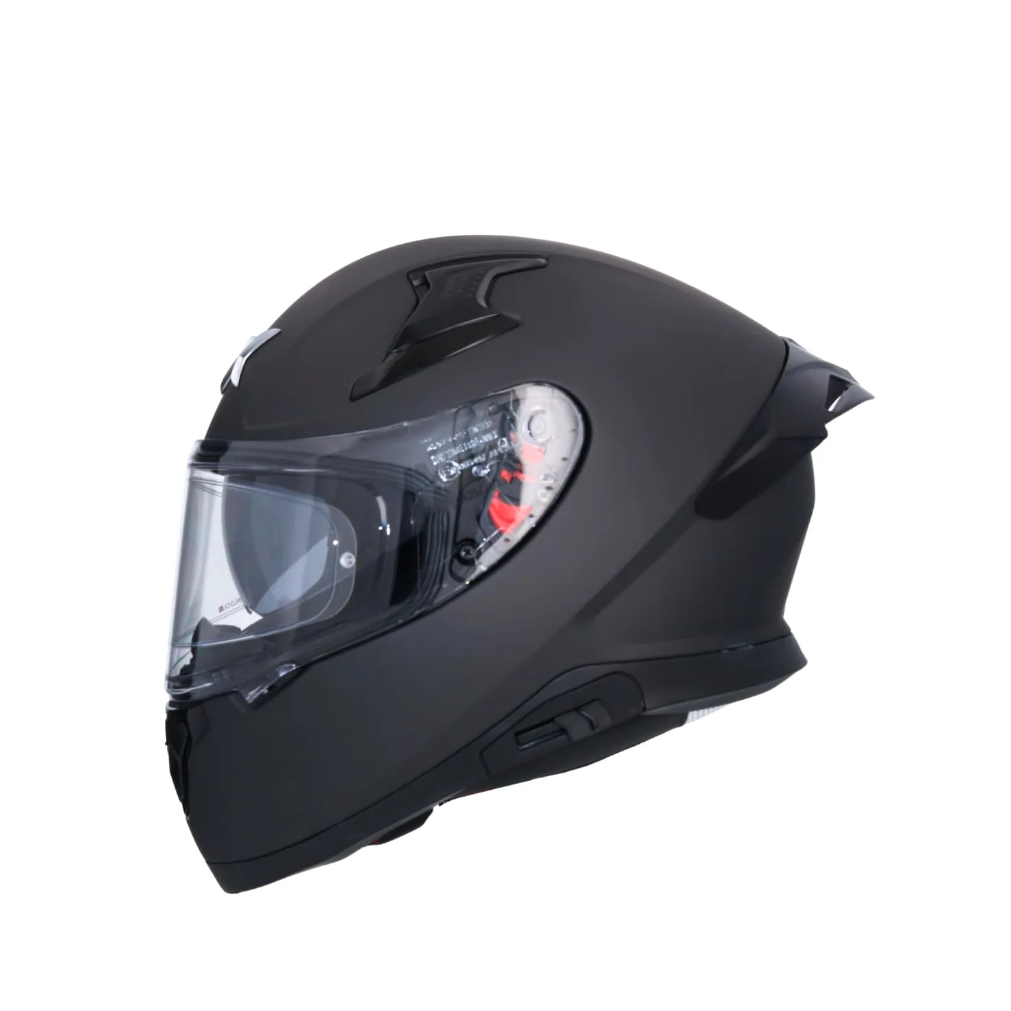 Casco AXOR Apex Solid Casco Integral de Moto Negro Mate con Pantalla Extra y Lente Solar, Diseño Deportivo, Talla L