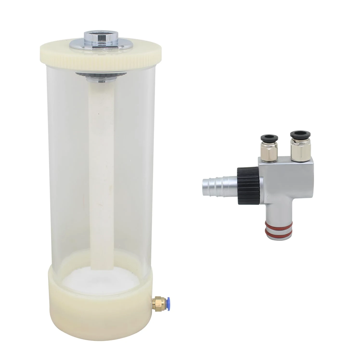 Depósito para Pistola de Pintura electrostática en Polvo Recipiente pulverización Equipo Accesorios contenedor Pintura Cubo Copa Taza de Polvo para Maquina pulverizador electrostático Tanque