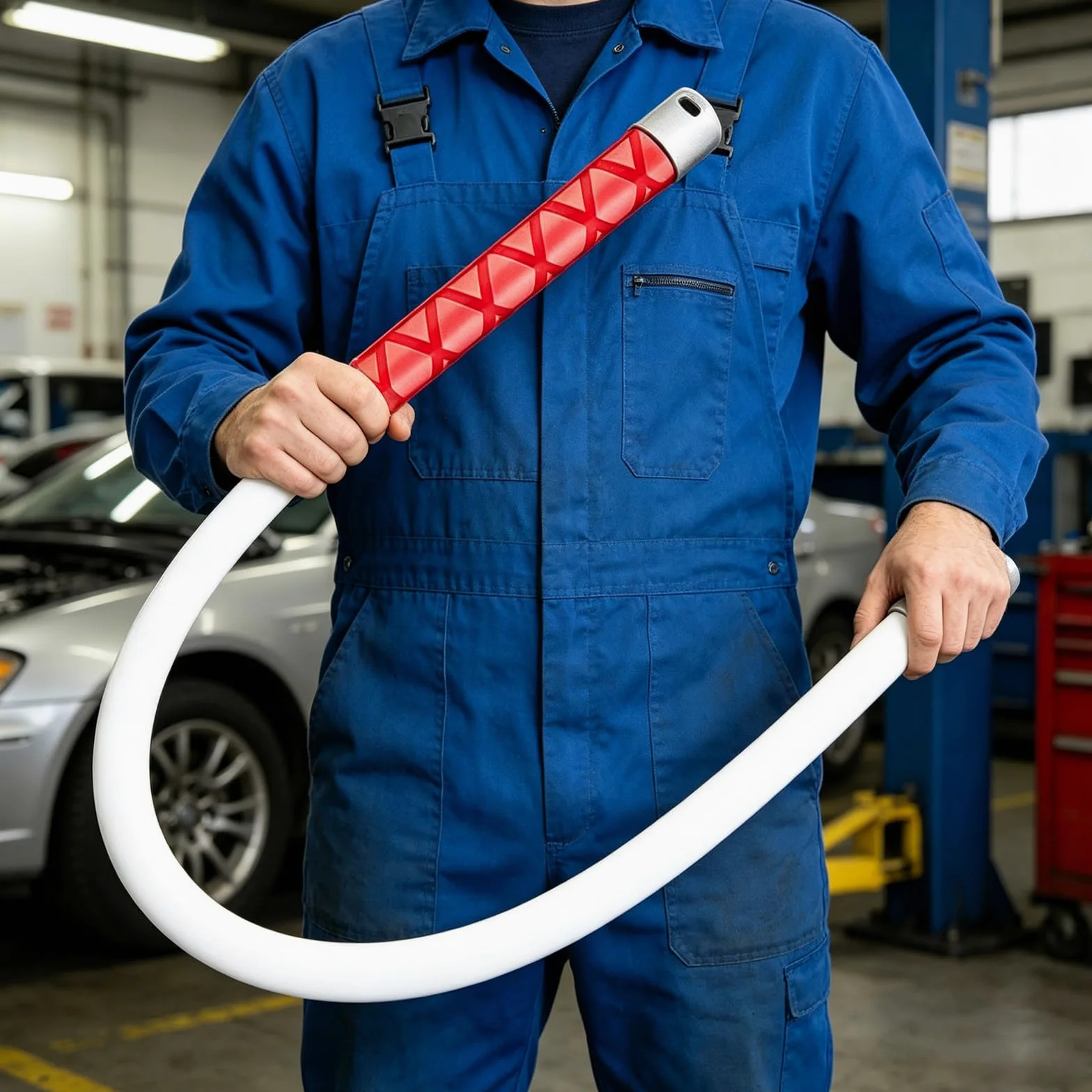 Luz de trabajo LED flexible recargable por USB tipo C, lámpara de mano flexible de 1 metro para iluminación de reparación, inspección cercana y espacios reducidos, lámpara de inspección flexible de