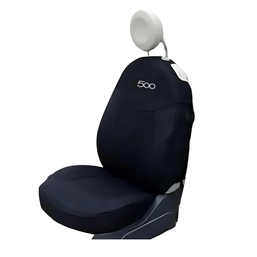 Italfodere - Fundas para Asientos de Coche Delanteros y Traseros - Compatibles con Fiat 500 - Hechas a Mano - Algodón - Espuma de Goma - Poliéster - Accesorios para Interior de Coche - Fabricado en
