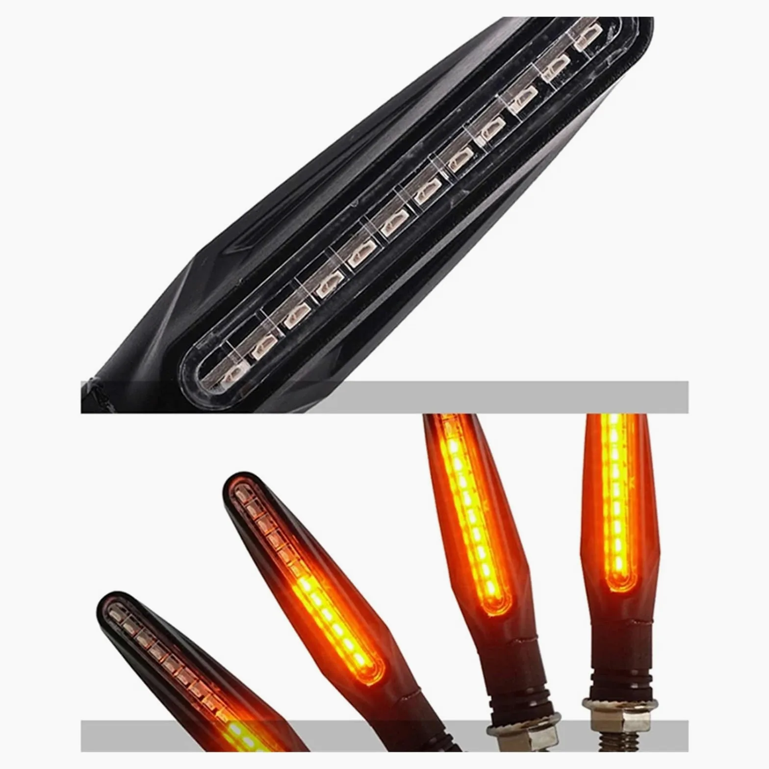 Luz Intermitente para Motocicleta 2835SMD, 12 V, 12 LED, para Tuning De Motocicletas Garupa Virago 535, Homologada. Indicadores Giro